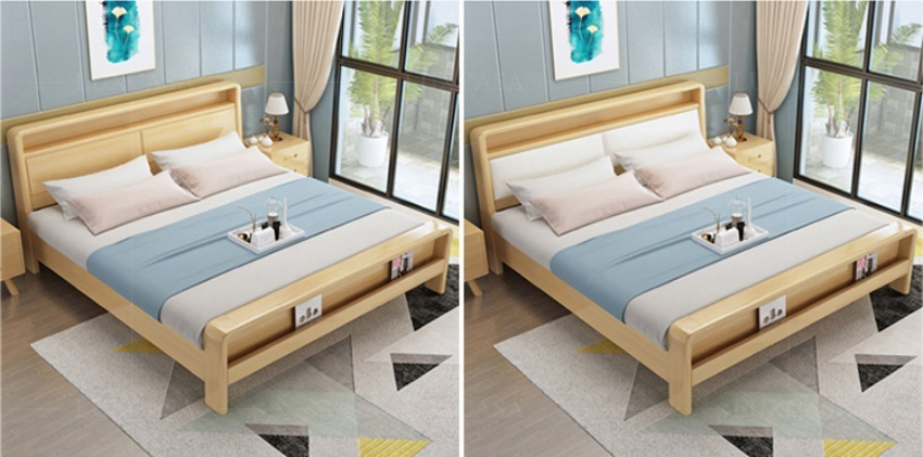 Giường ngủ gỗ hiện đại WB109