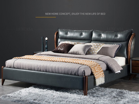 Giường ngủ bọc da cao cấp GD135