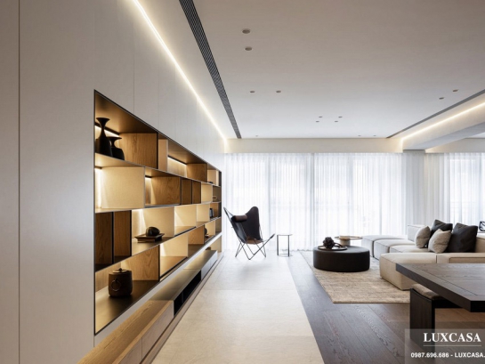 Cải tạo thi công chung cư phong cách luxury nhà anh Kim