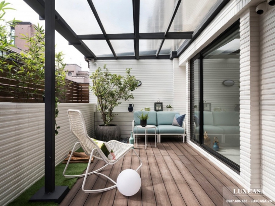 Thiết kế biệt thự đẹp có sân vườn nhà cô Liên