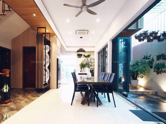 Thi công hoàn thiện biệt thự hiện đại 190m2 nhà bác Hiển