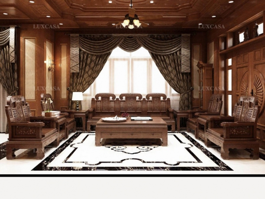 Thiết kế nội thất biệt thự cổ điển nhà chị Hương