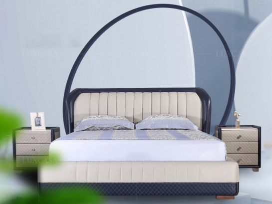 Giường ngủ bọc da cao cấp GD301