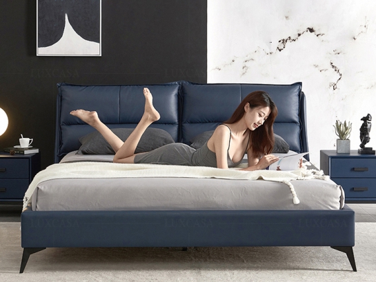 Giường ngủ bọc da cao cấp GD304