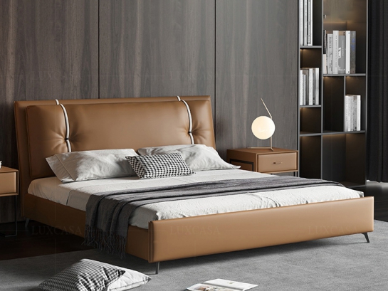 Giường ngủ bọc da cao cấp GD308