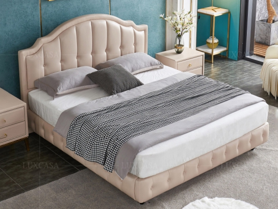 Giường ngủ bọc da cao cấp GD316