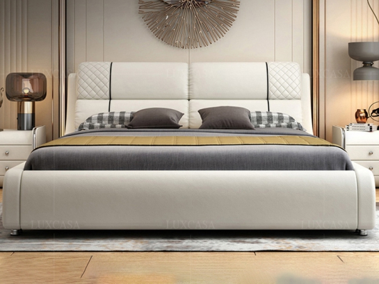 Giường ngủ bọc da cao cấp GD300