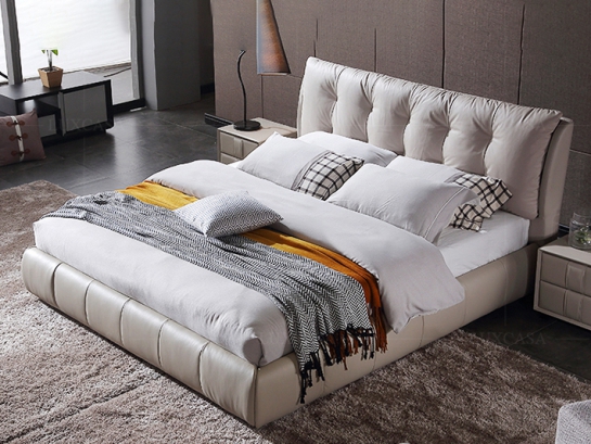 Giường ngủ bọc nỉ cao cấp GN104