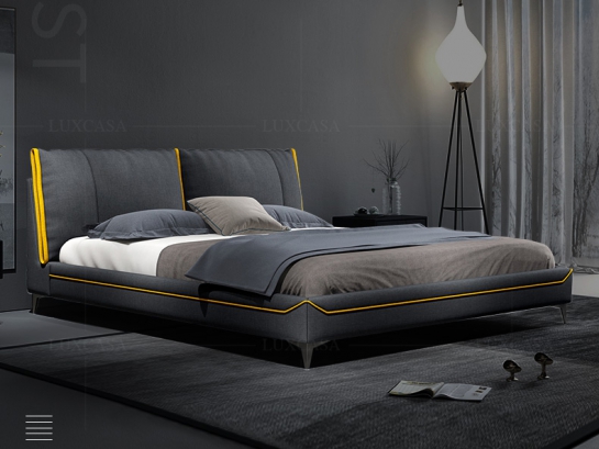 Giường ngủ bọc nỉ cao cấp GN112