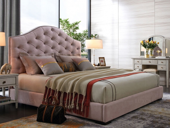 Giường ngủ bọc nỉ cao cấp GN115