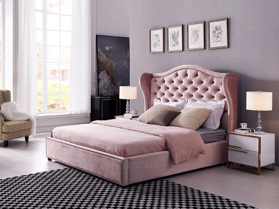 Giường ngủ bọc nỉ cao cấp GN117