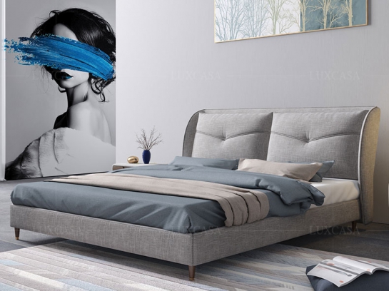 Giường ngủ bọc nỉ cao cấp GN125