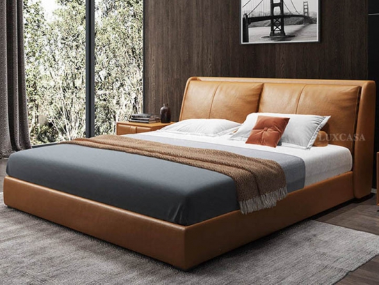 Giường ngủ bọc da cao cấp GD310