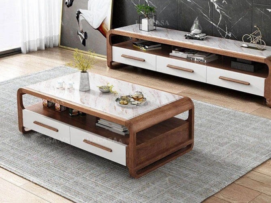 Bàn trà gỗ cao cấp BT118