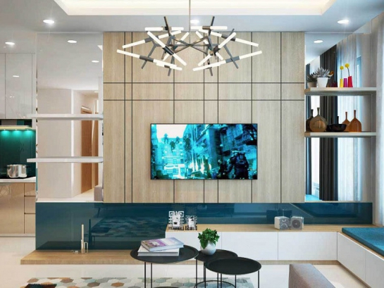 Thiết kế căn hộ hiện đại sang trọng anh Chung