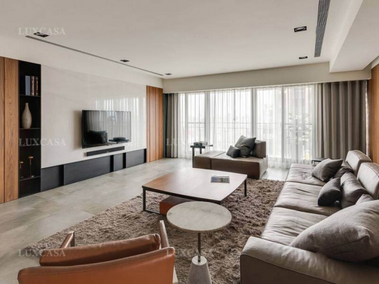 Thiết kế chung cư gỗ công nghiệp rộng 115m2 nhà cô Ánh