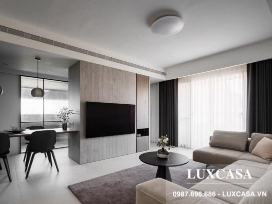 Thiết kế thi công chung cư đẹp hiện đại nhà anh Phan