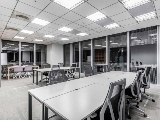 Thi công văn phòng rộng phong cách coworking