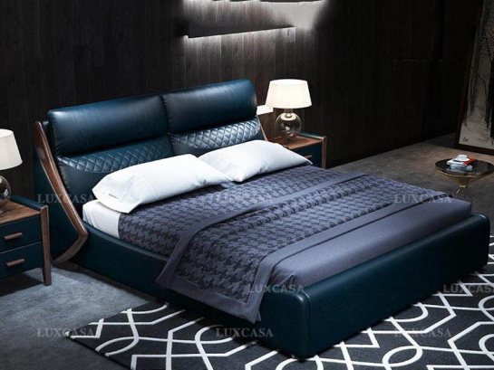 Giường ngủ bọc da cao cấp GD164