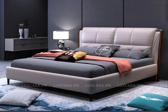Giường ngủ bọc da cao cấp GD146