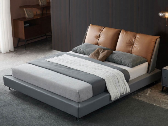 Giường ngủ bọc da cao cấp GD323