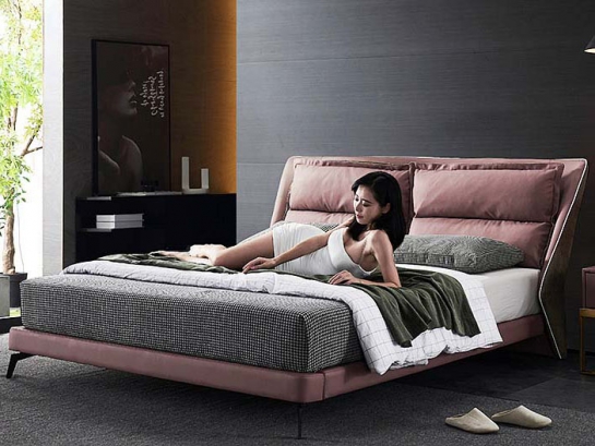 Giường ngủ bọc da cao cấp GD325